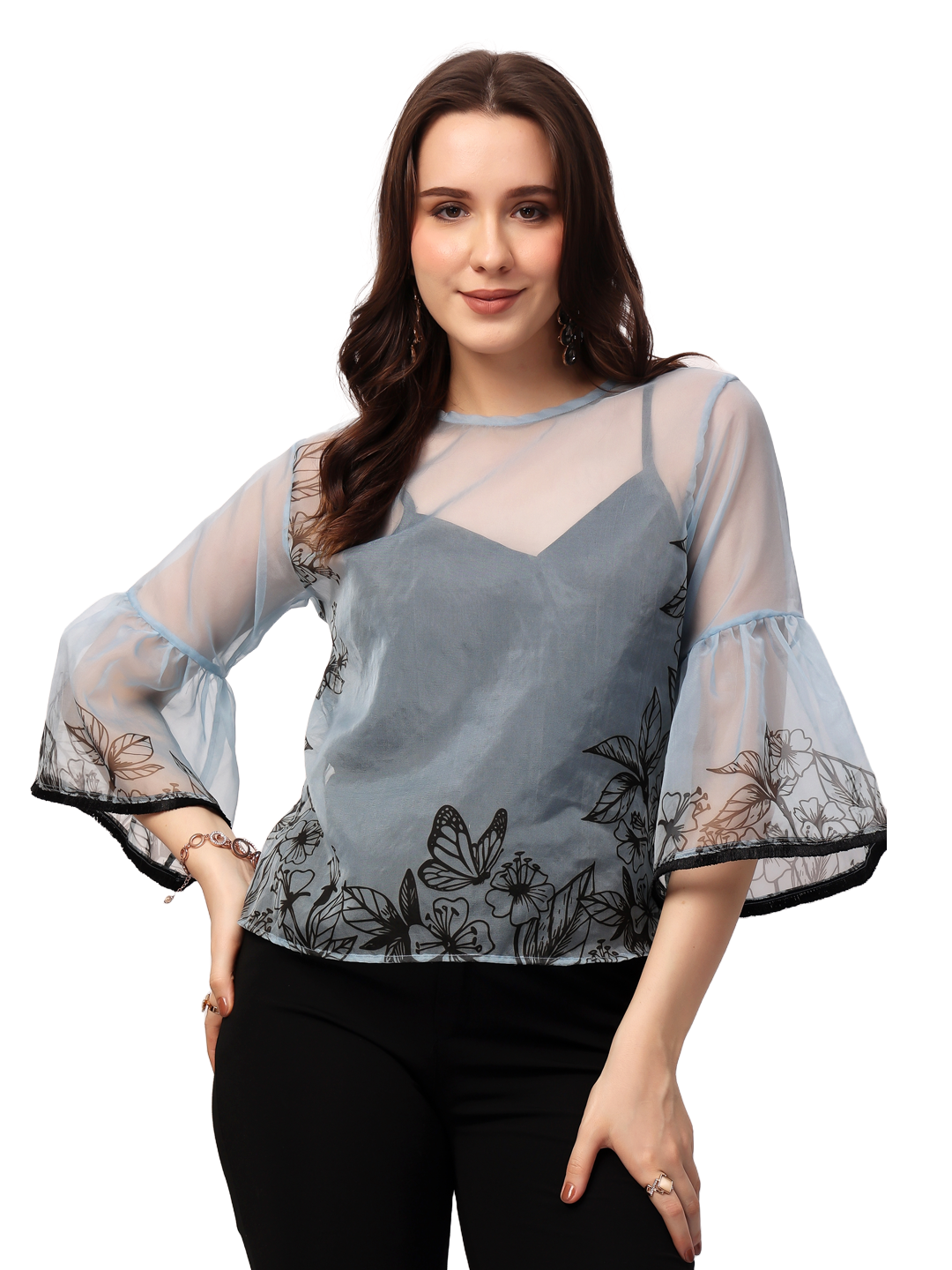 Blue Gardenia Top