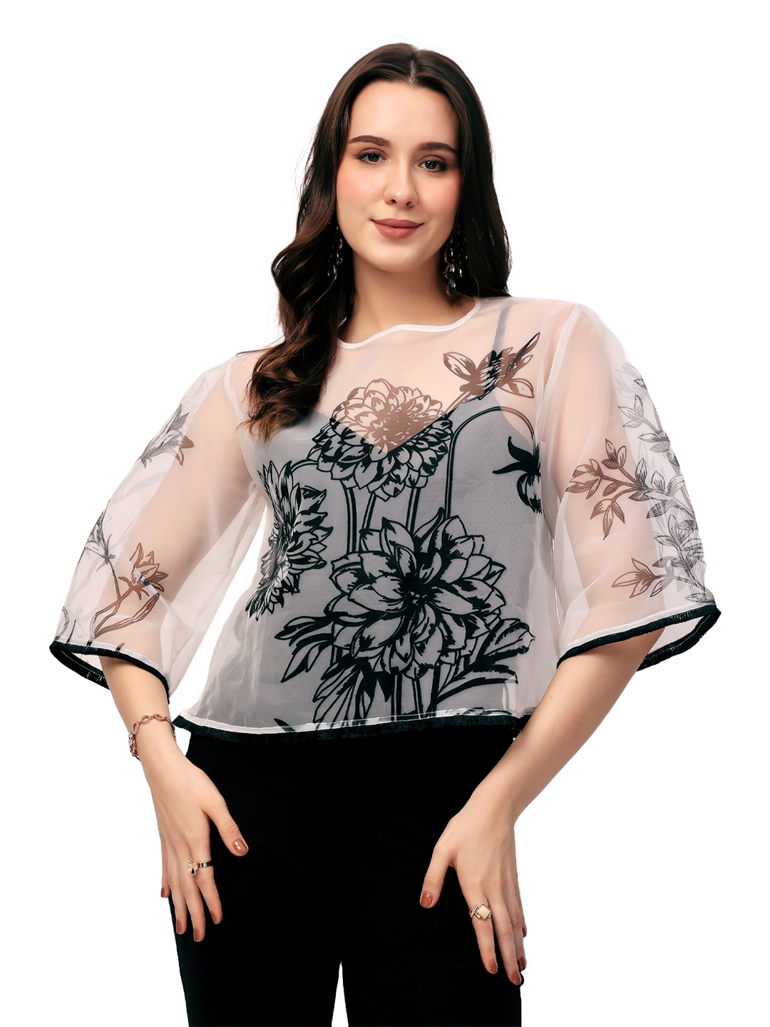 White Flora Top