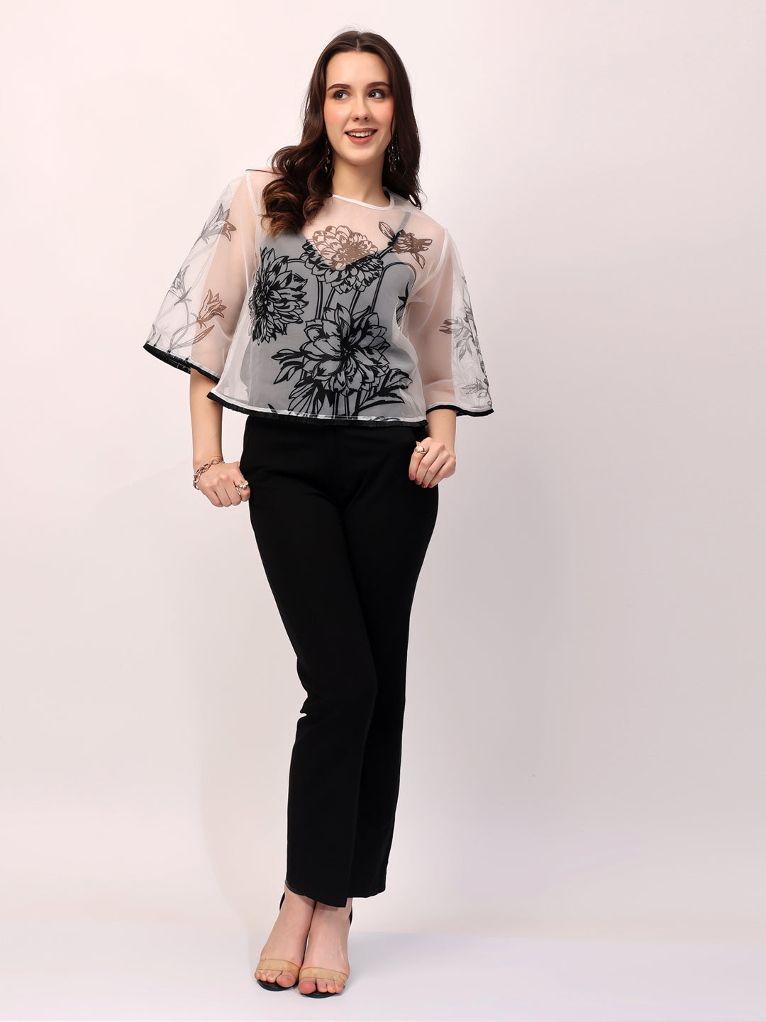 White Flora Top