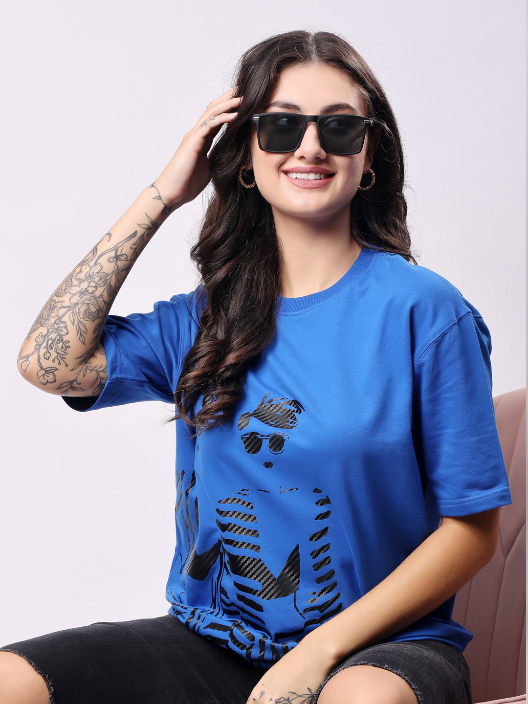 Blue Two of Us Tee