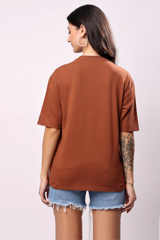 Brown Thinking Tee