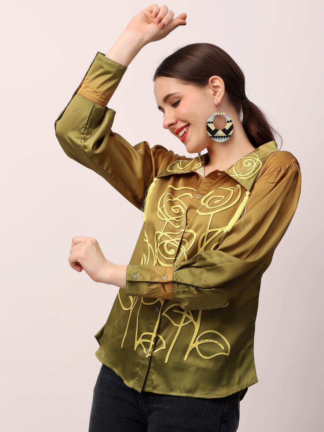 Olive Rose Ombre shirt