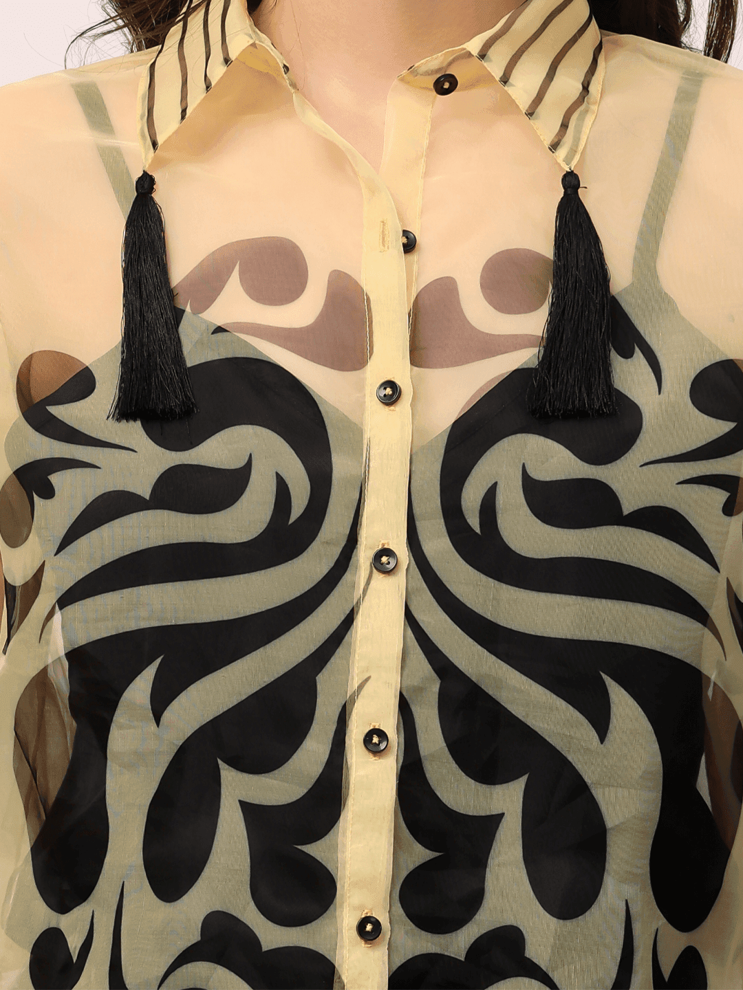Yellow Motif Shirt