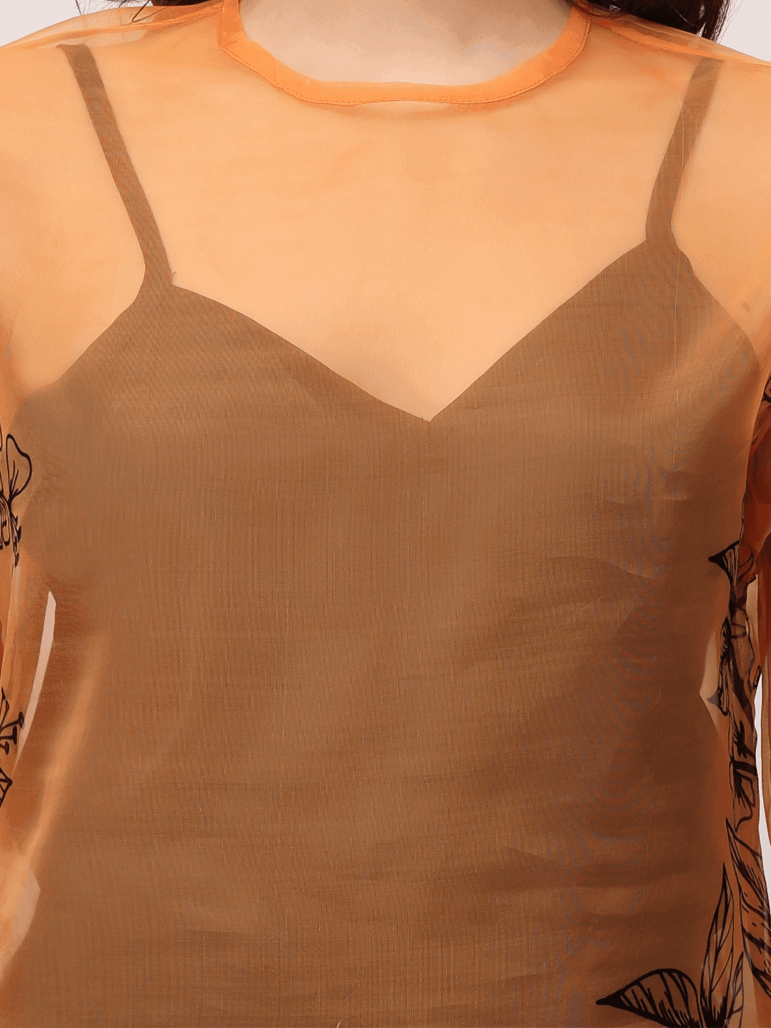 Orange Gardenia Top