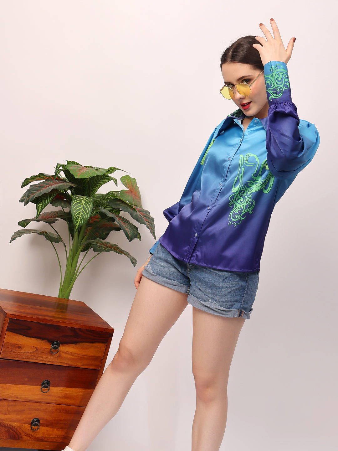 Blue Buddha Ombre Shirt
