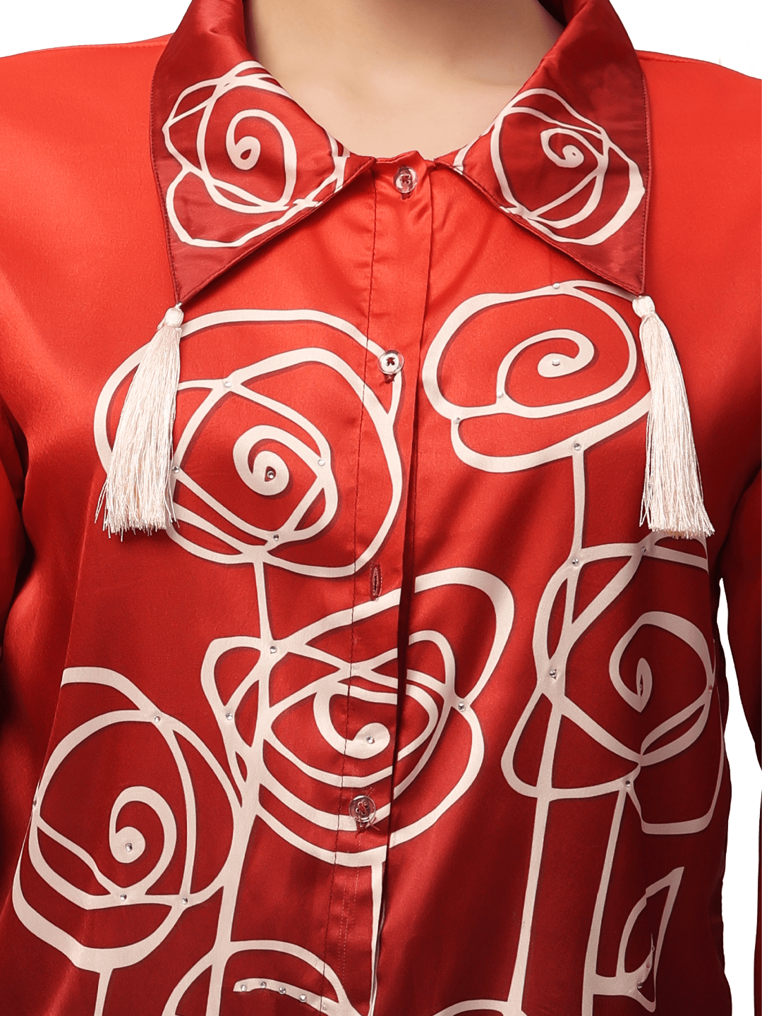 Red Rose Ombre Shirt