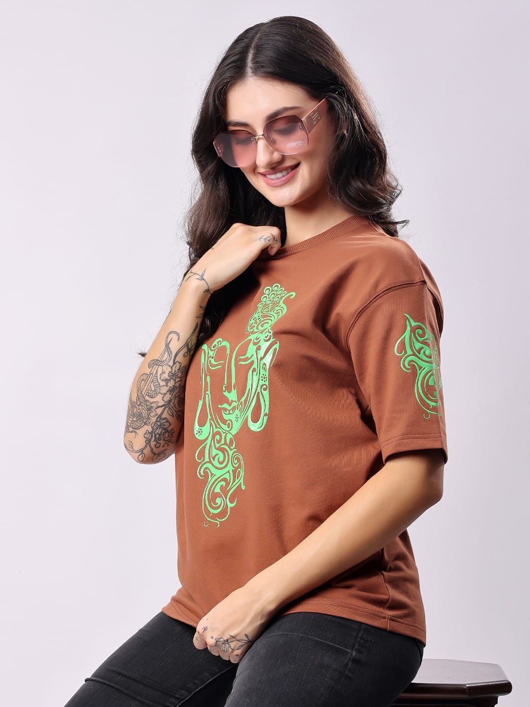 Brown Minimalistic Tee