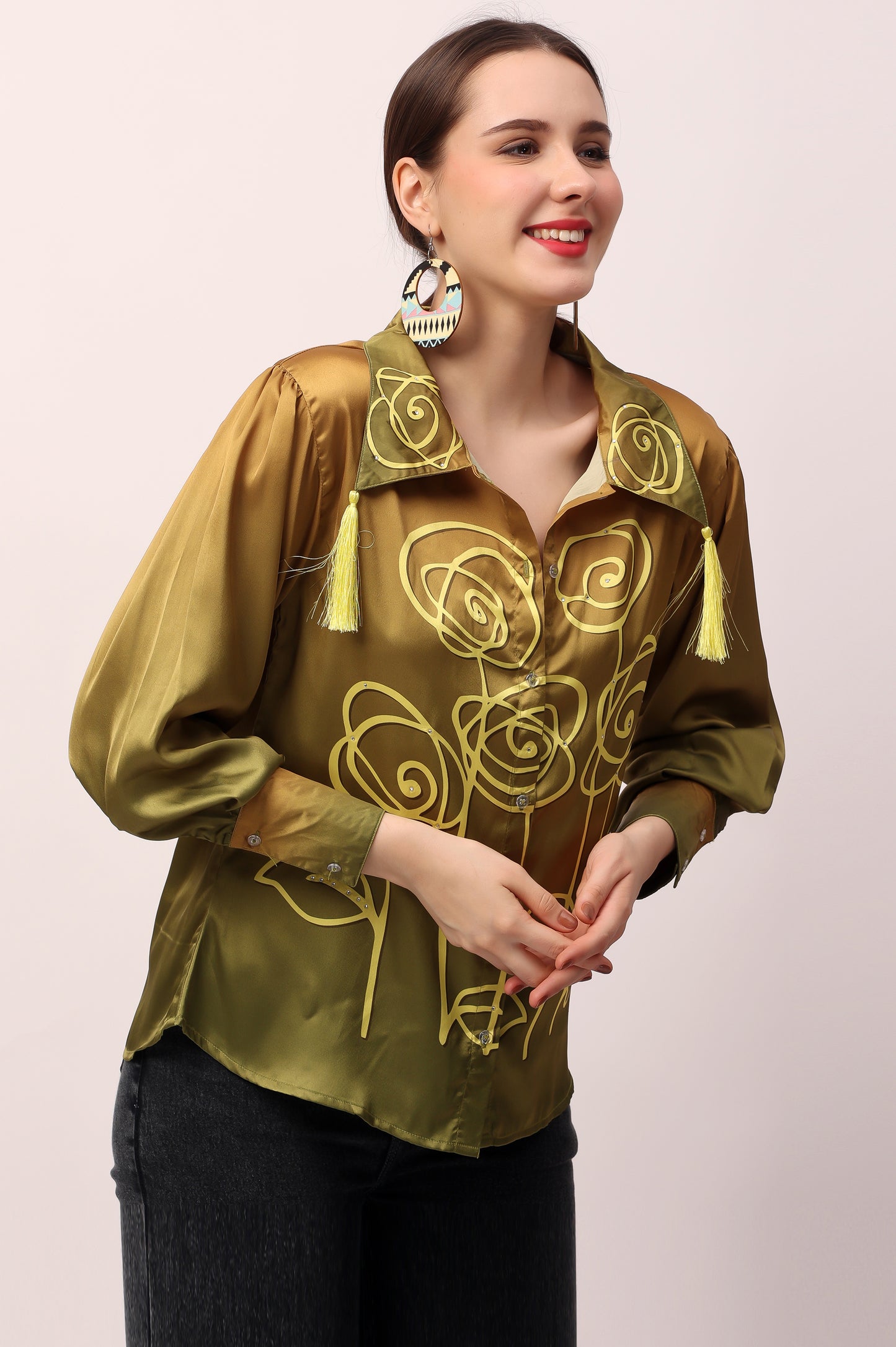 Olive Rose Ombre shirt