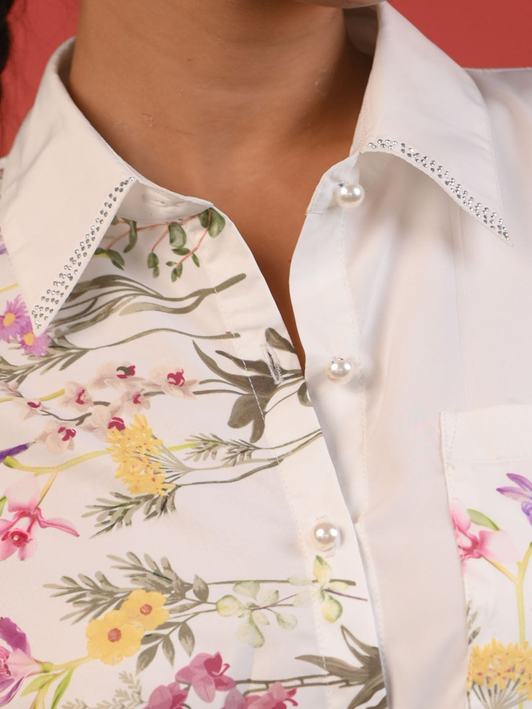 Floral Crop Shirt