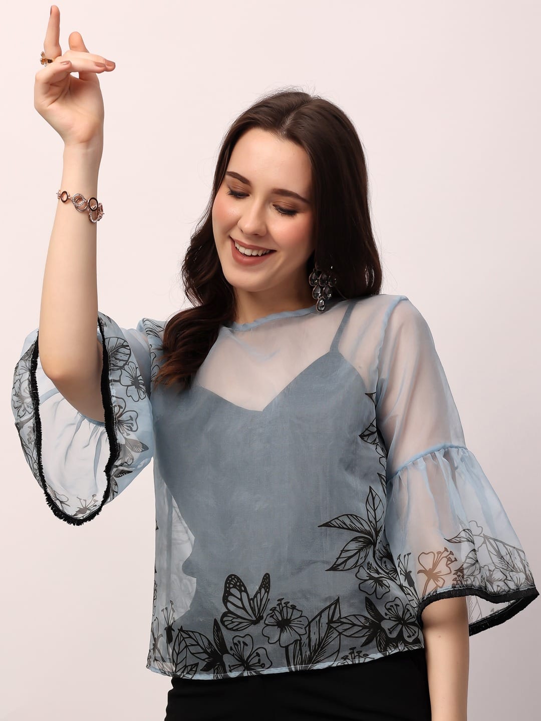 Blue Gardenia Top