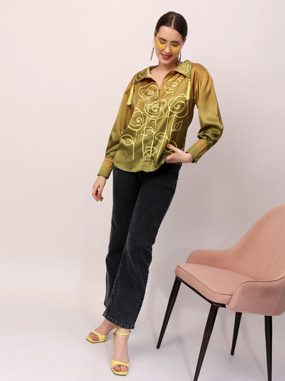 Olive Rose Ombre shirt