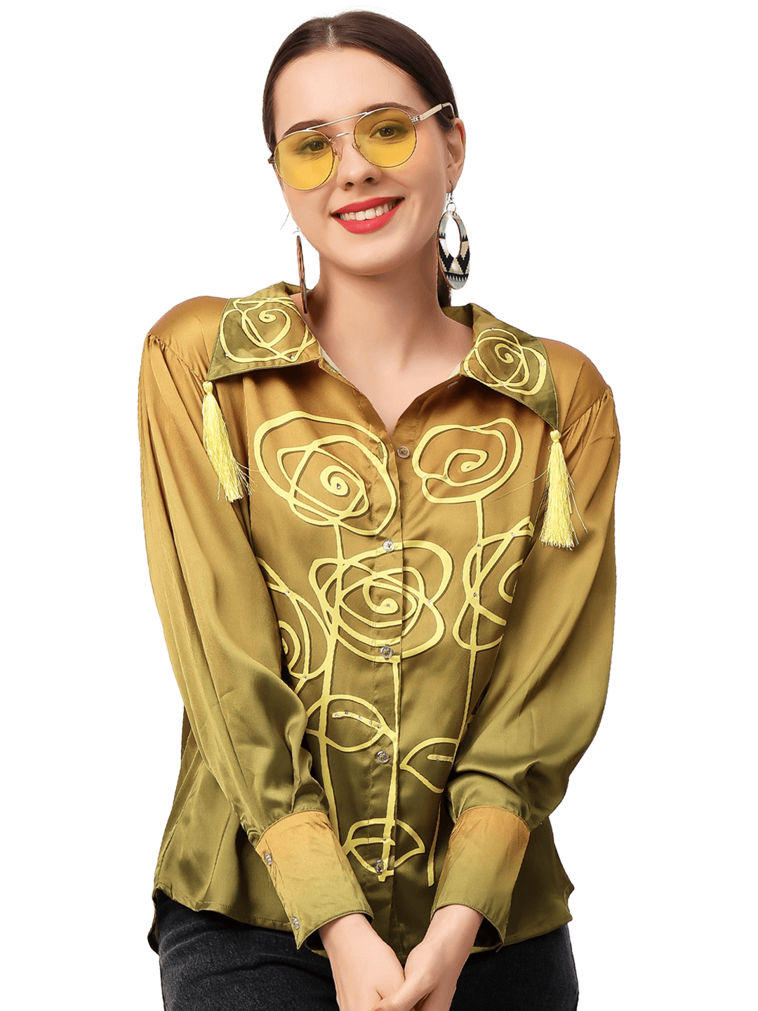 Olive Rose Ombre shirt
