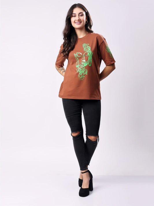 Brown Minimalistic Tee