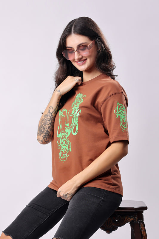 Brown Minimalistic Tee