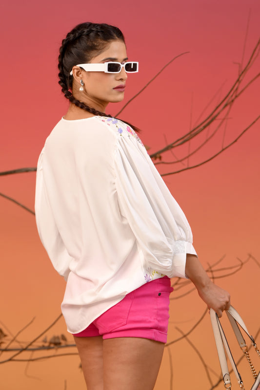 Drawstring Pull up Top