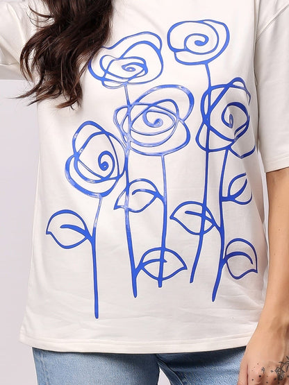Ivory Roses Tee