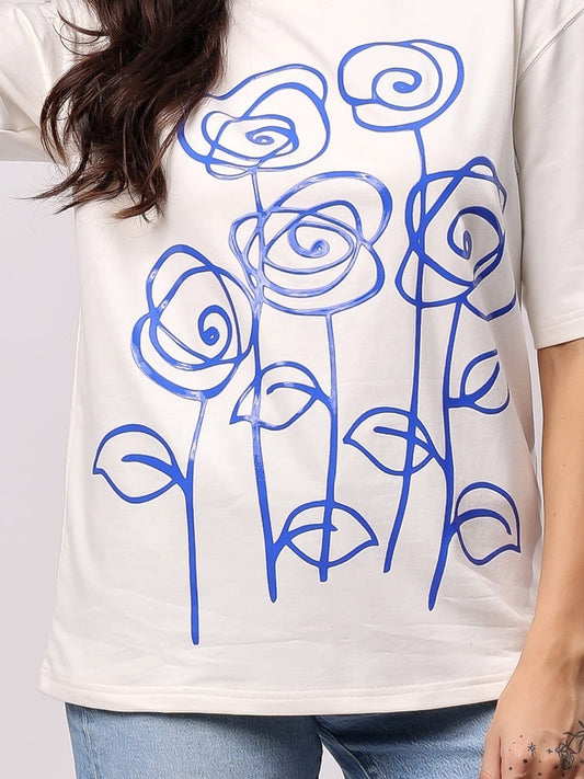 Ivory Roses Tee