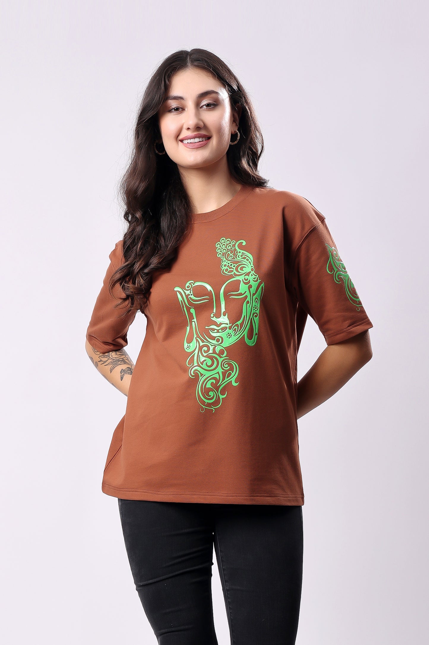 Brown Minimalistic Tee