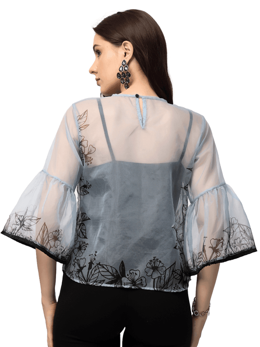 Blue Gardenia Top