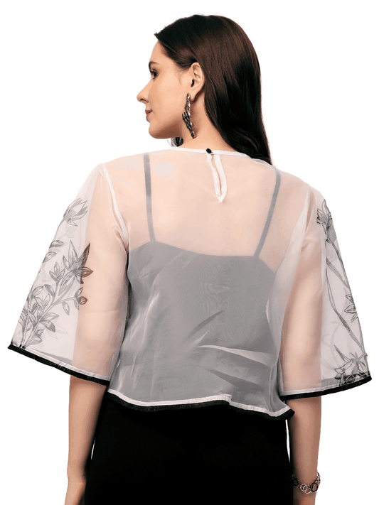 White Flora Top