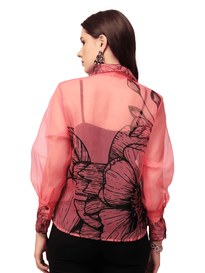 Pink Floral Shirt