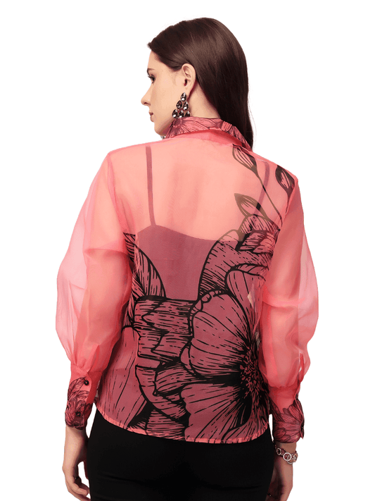 Pink Floral Shirt