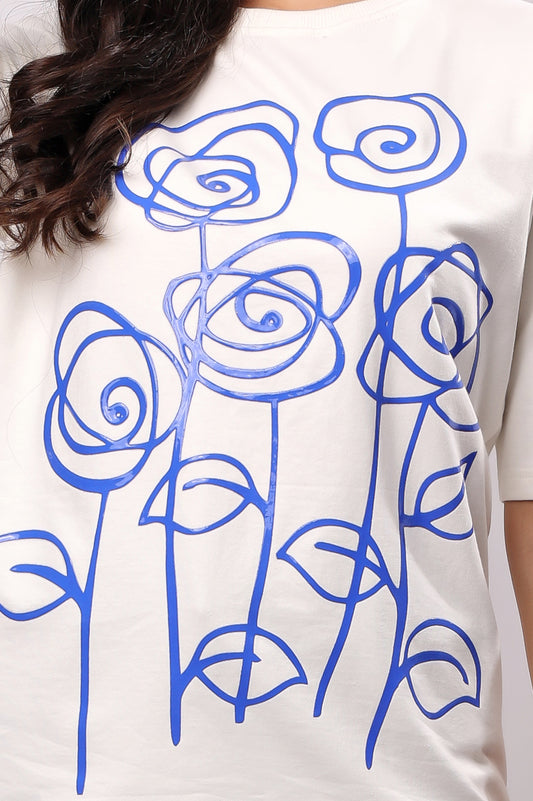 Ivory Roses Tee