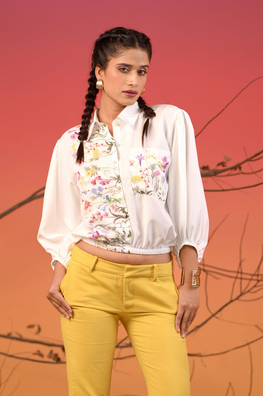 Floral Crop Shirt
