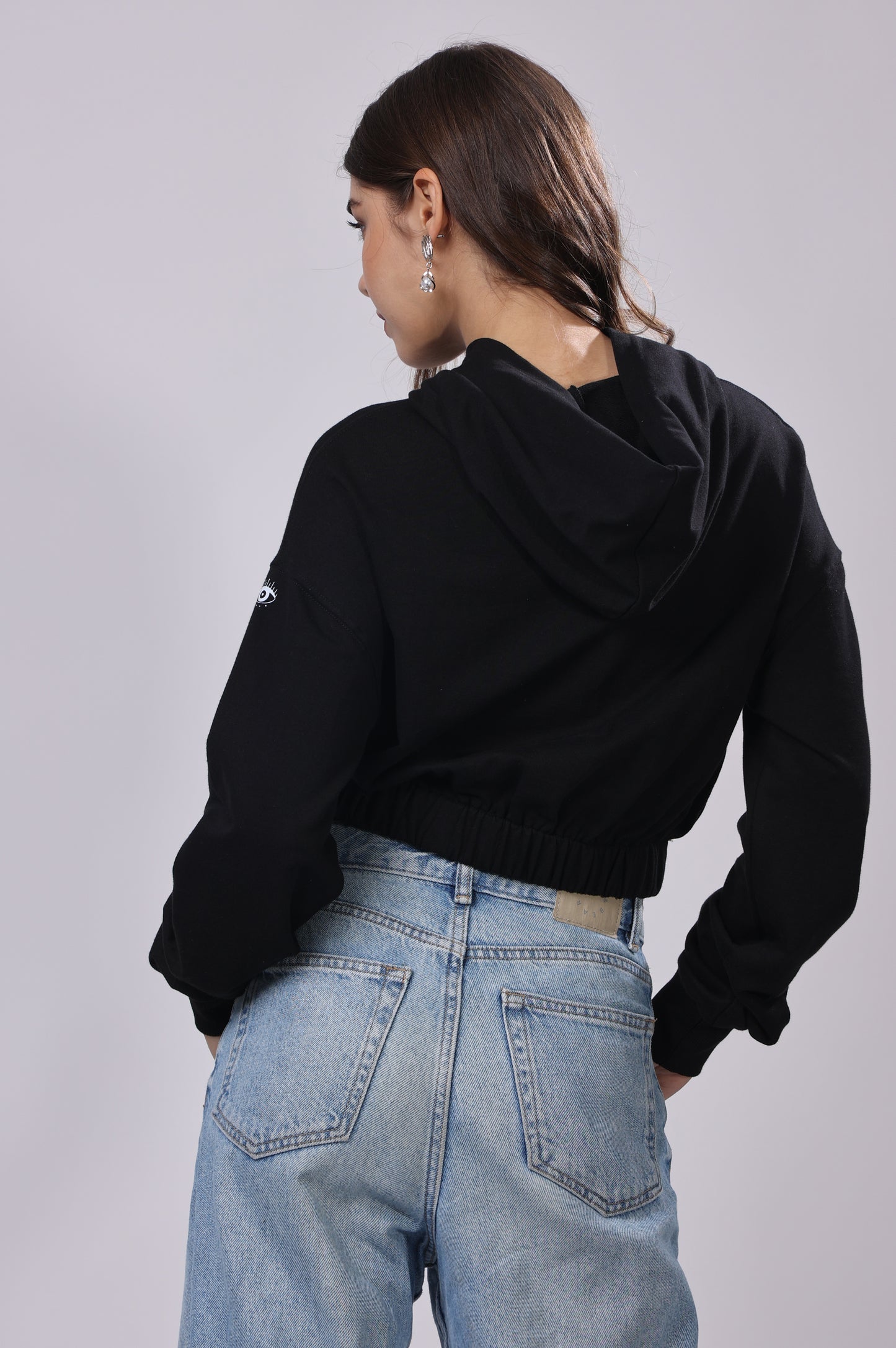 Puff Print Grid Hoodie