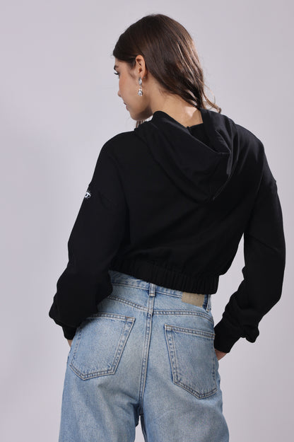 Puff Print Grid Hoodie