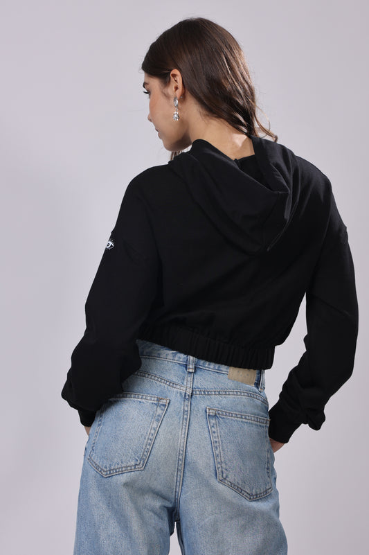 Puff Print Grid Hoodie