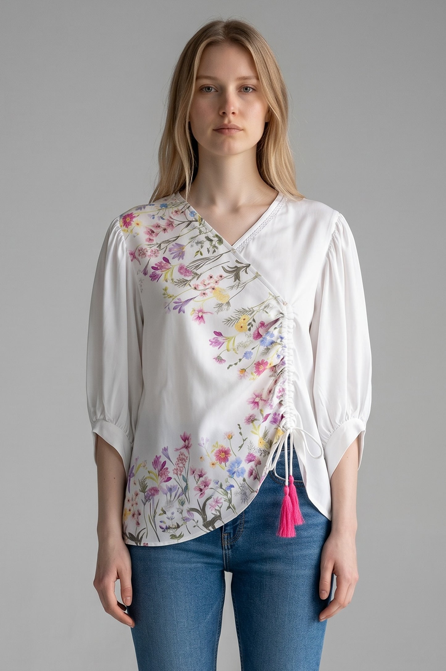 Drawstring Pull up Top