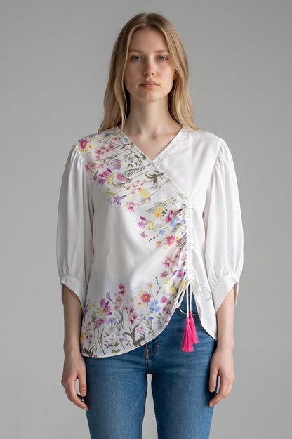 Drawstring Pull up Top