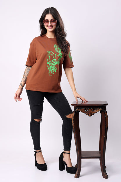 Brown Minimalistic Tee