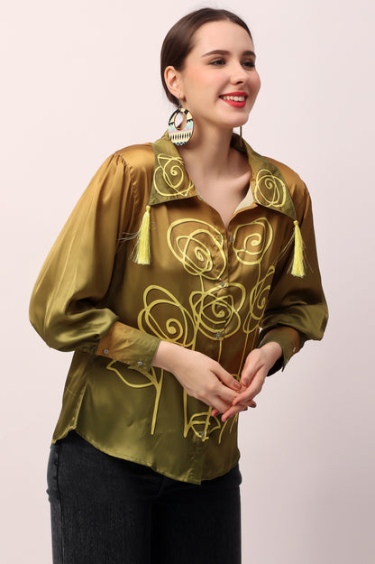 Olive Rose Ombre shirt