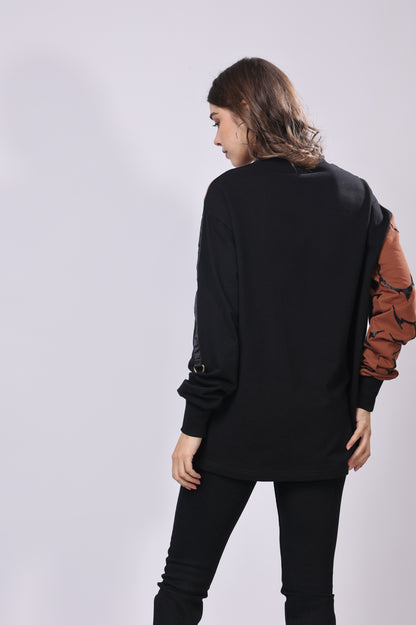 Bead Print Colorblock Tee