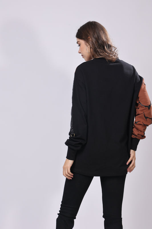 Bead Print Colorblock Tee