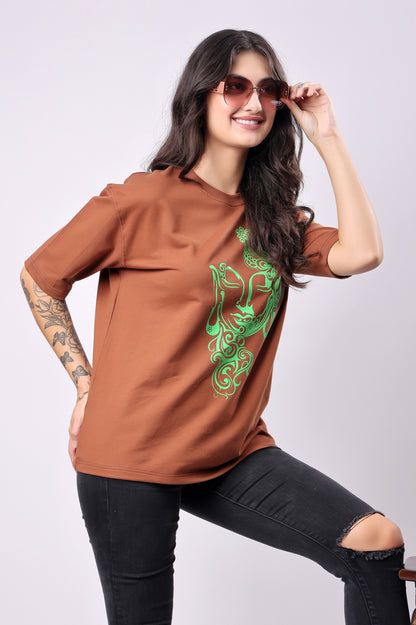 Brown Minimalistic Tee