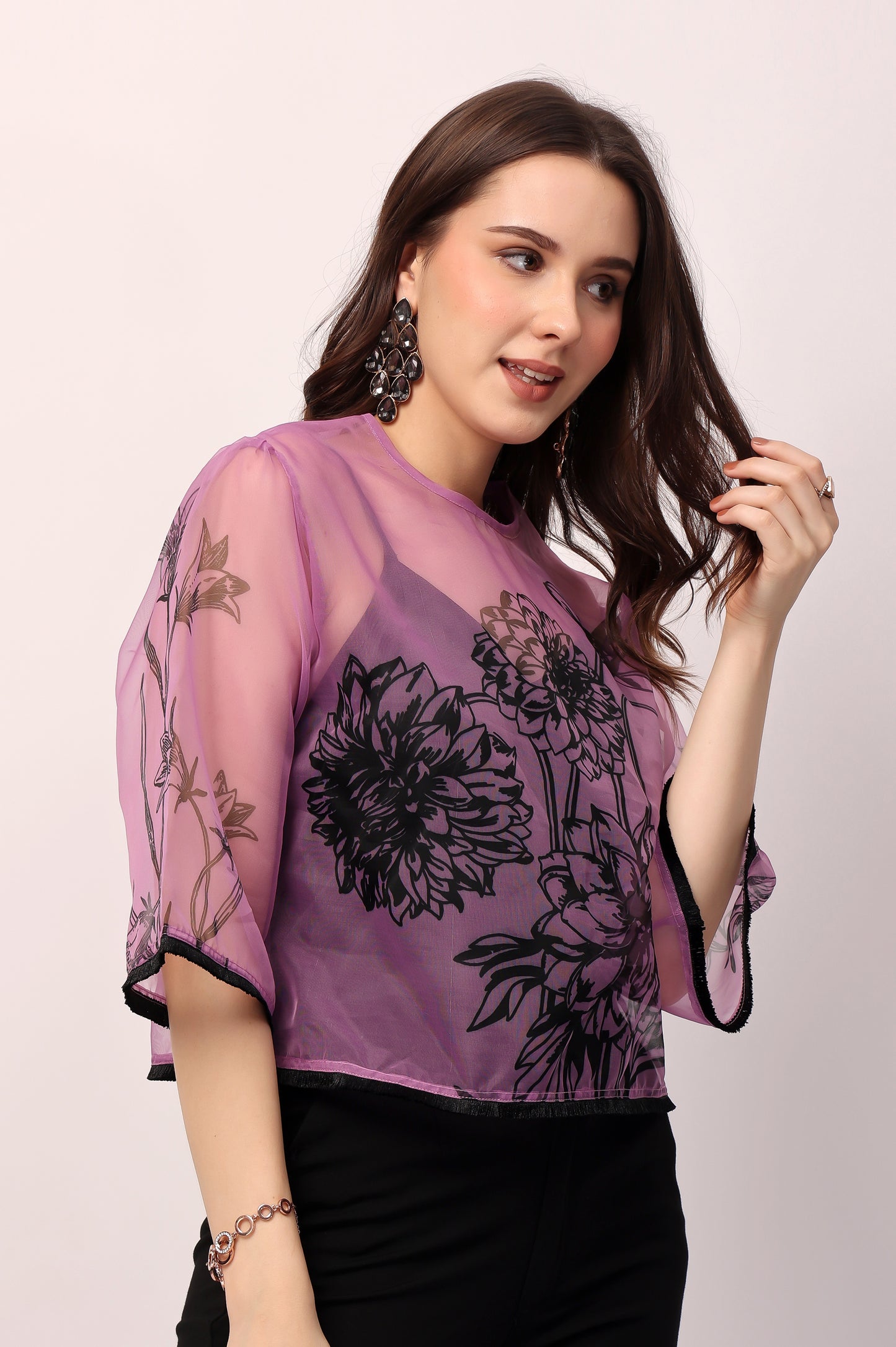 Purple Flora Top