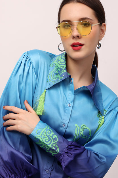 Blue Buddha Ombre Shirt