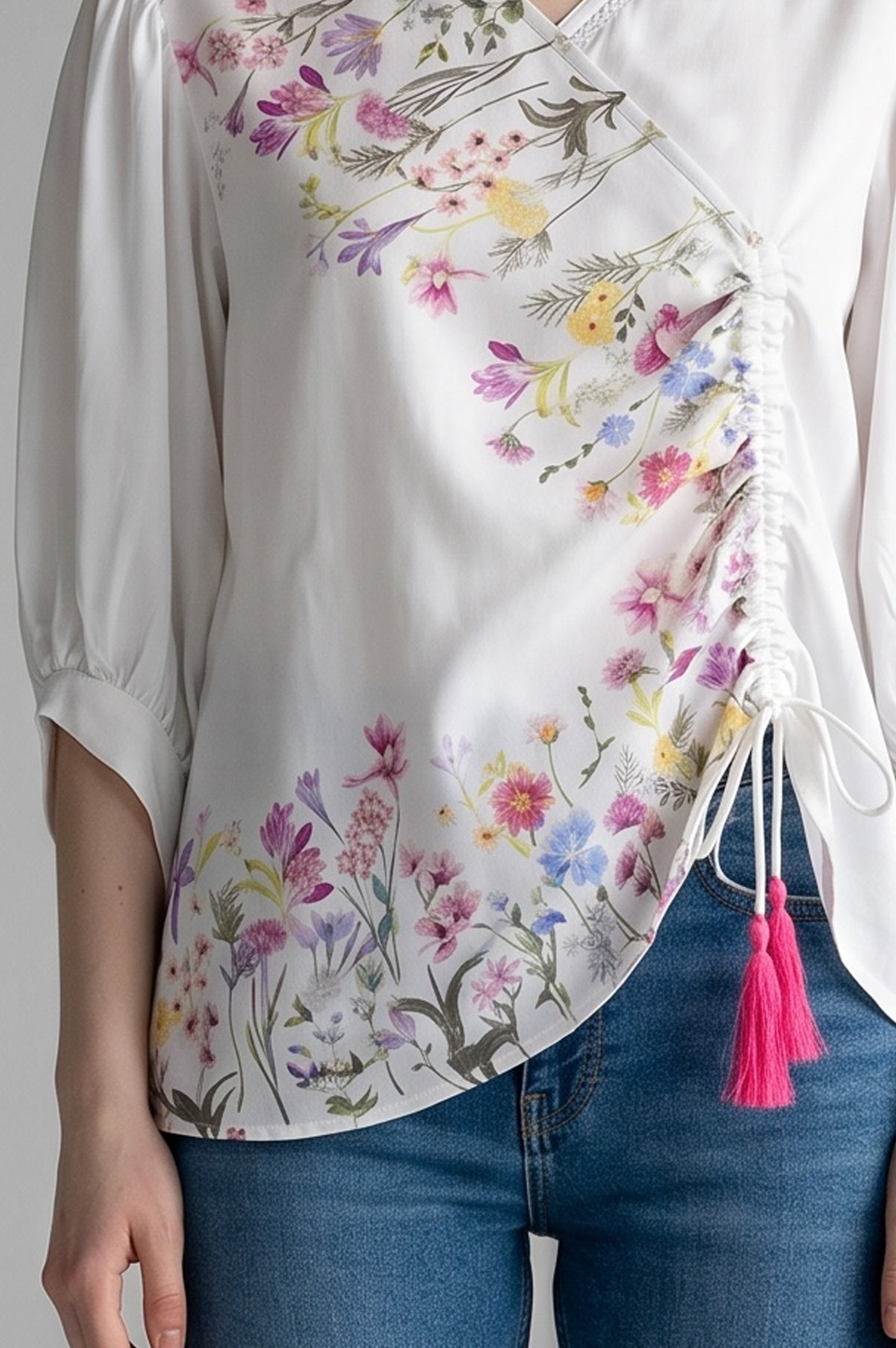 Drawstring Pull up Top
