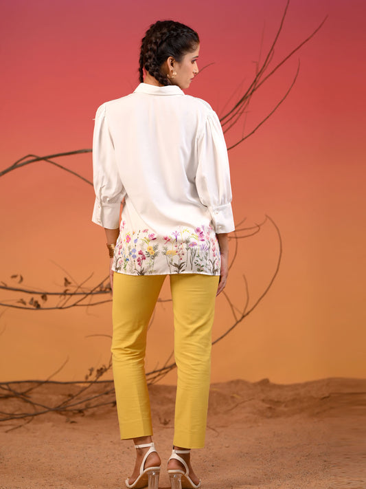Floral Hi Low Shirt