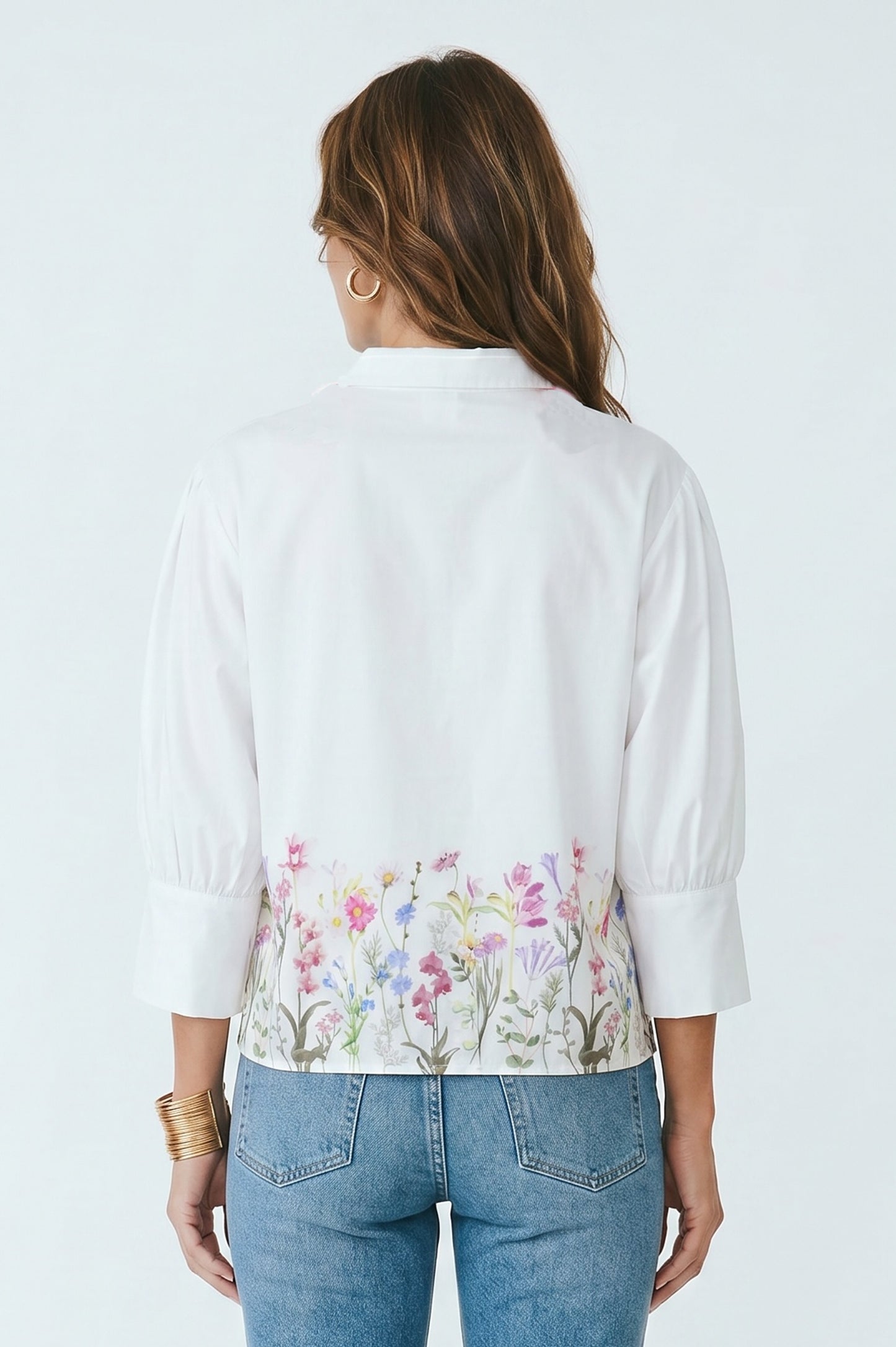 Floral Hi Low Shirt
