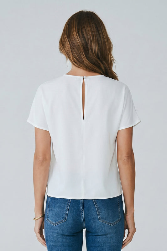 Asymmetric Floral Top