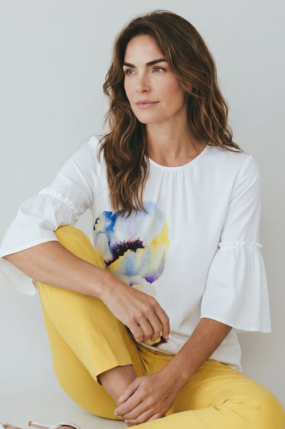 Amarllys Blue Top