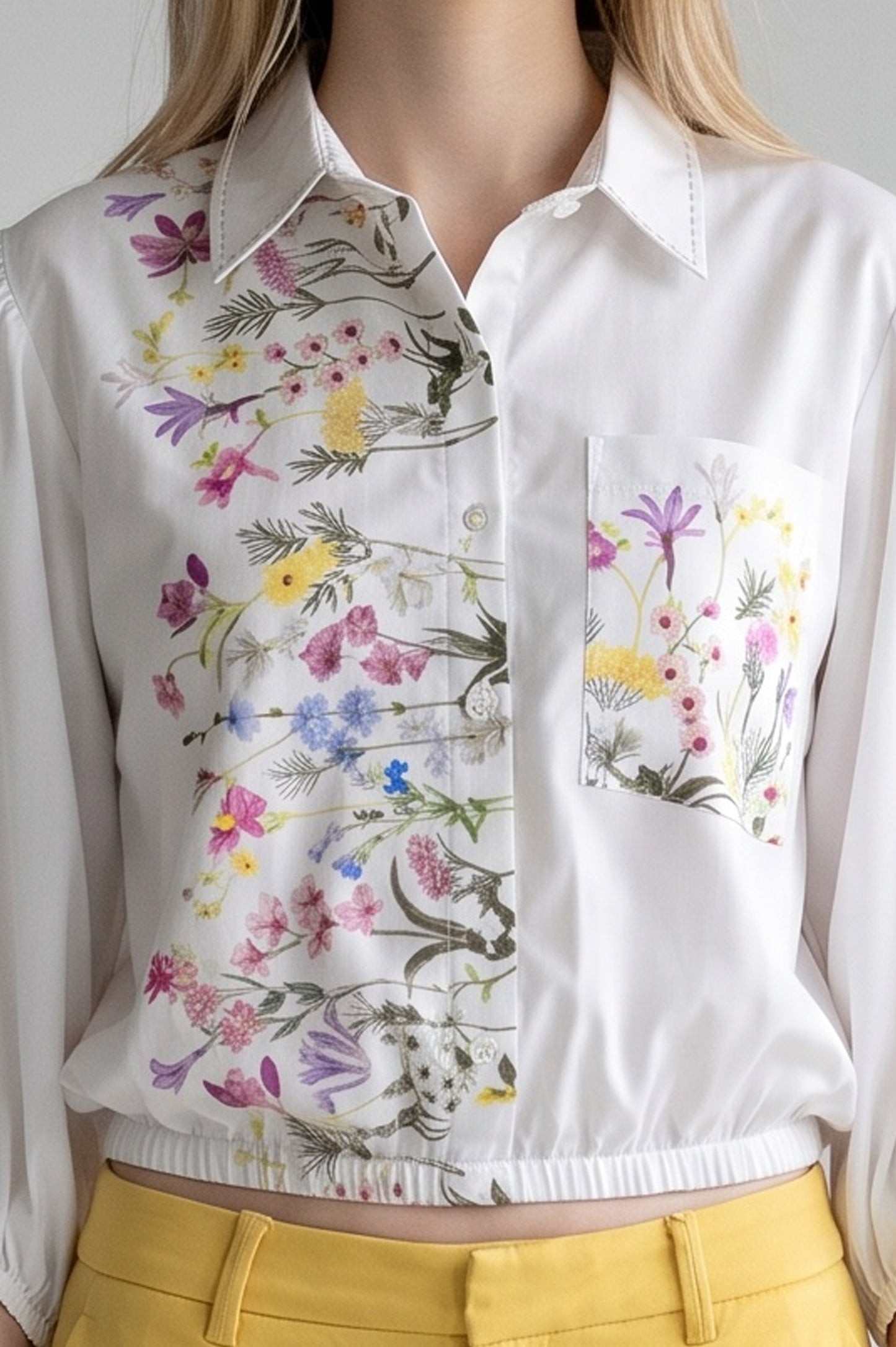 Floral Crop Shirt