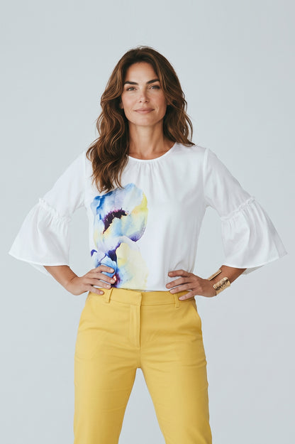 Amarllys Blue Top