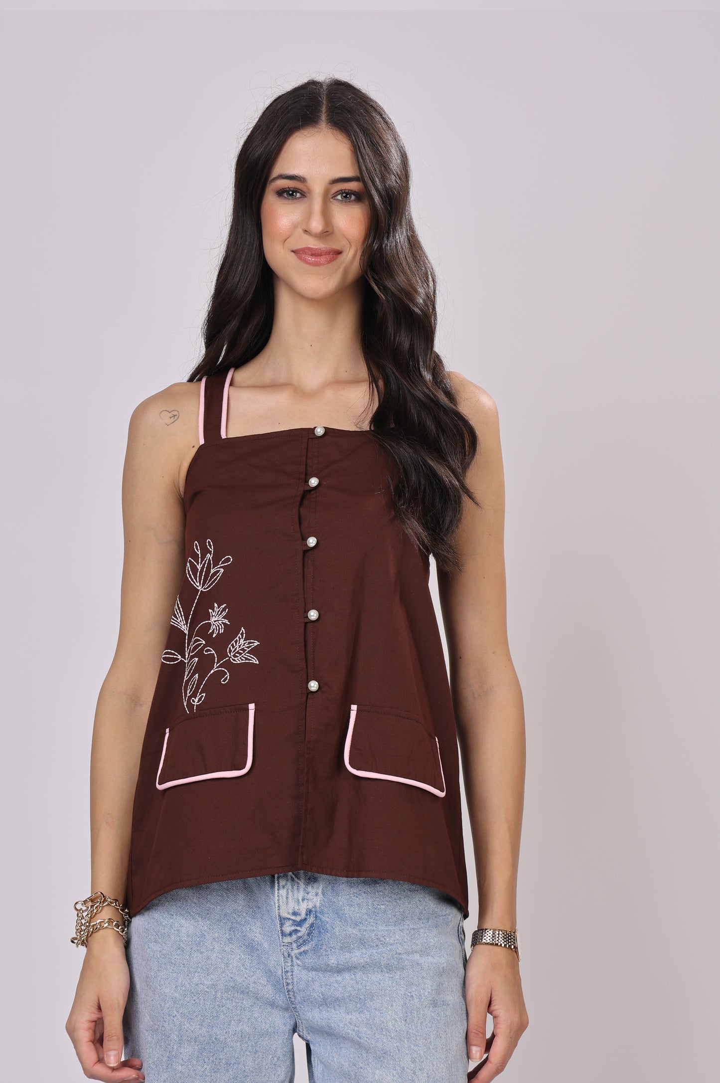 Elegant Strap Top