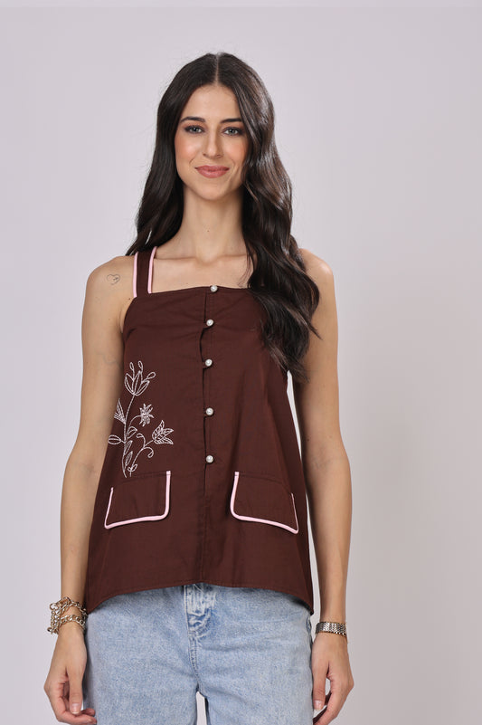 Elegant Strap Top
