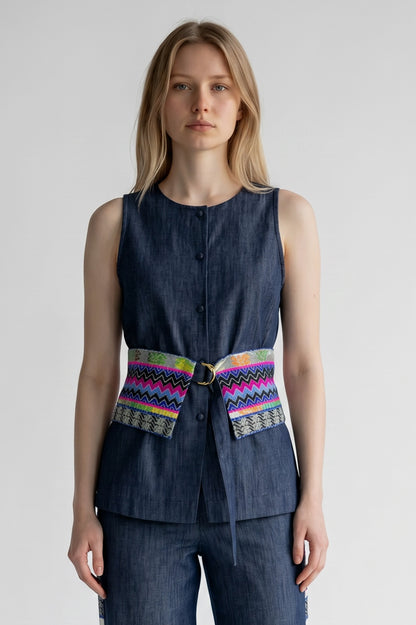 Wander Blue Top
